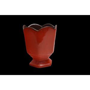 Frankoma Pottery Planter Pot Bowl #65 Vintage Orange and Brown